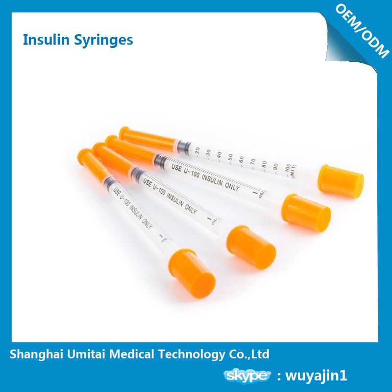 Red Orange Insulin Pen Needles 4mm For Diabetes Patients Self Management