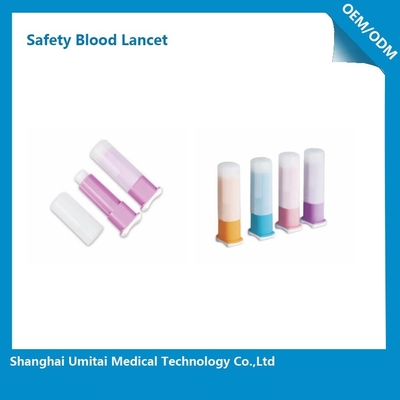 Easy Handling Disposable Blood Lancet For Blood Sugar Less Pressure Powder