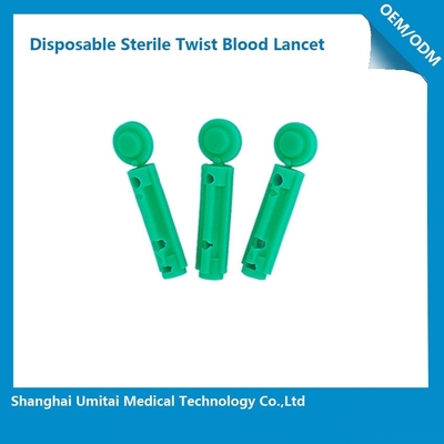 Disposable Sterile Blood Lancet For Blood Collection 1.8 - 2.4mm Size