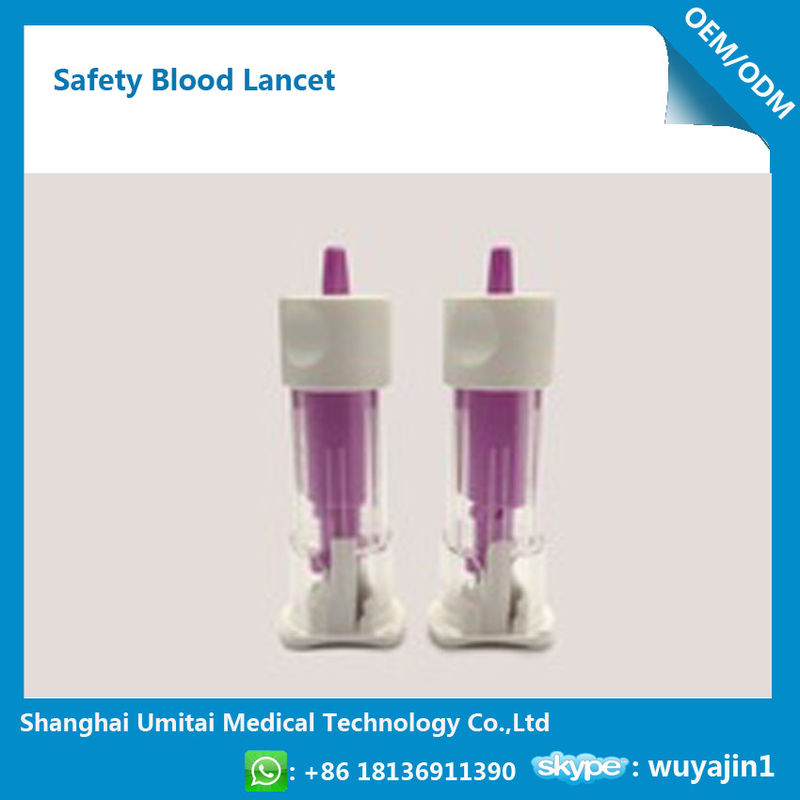 Easy Operation Blood Sugar Lancets / Disposable Lancets Single Use 2130G